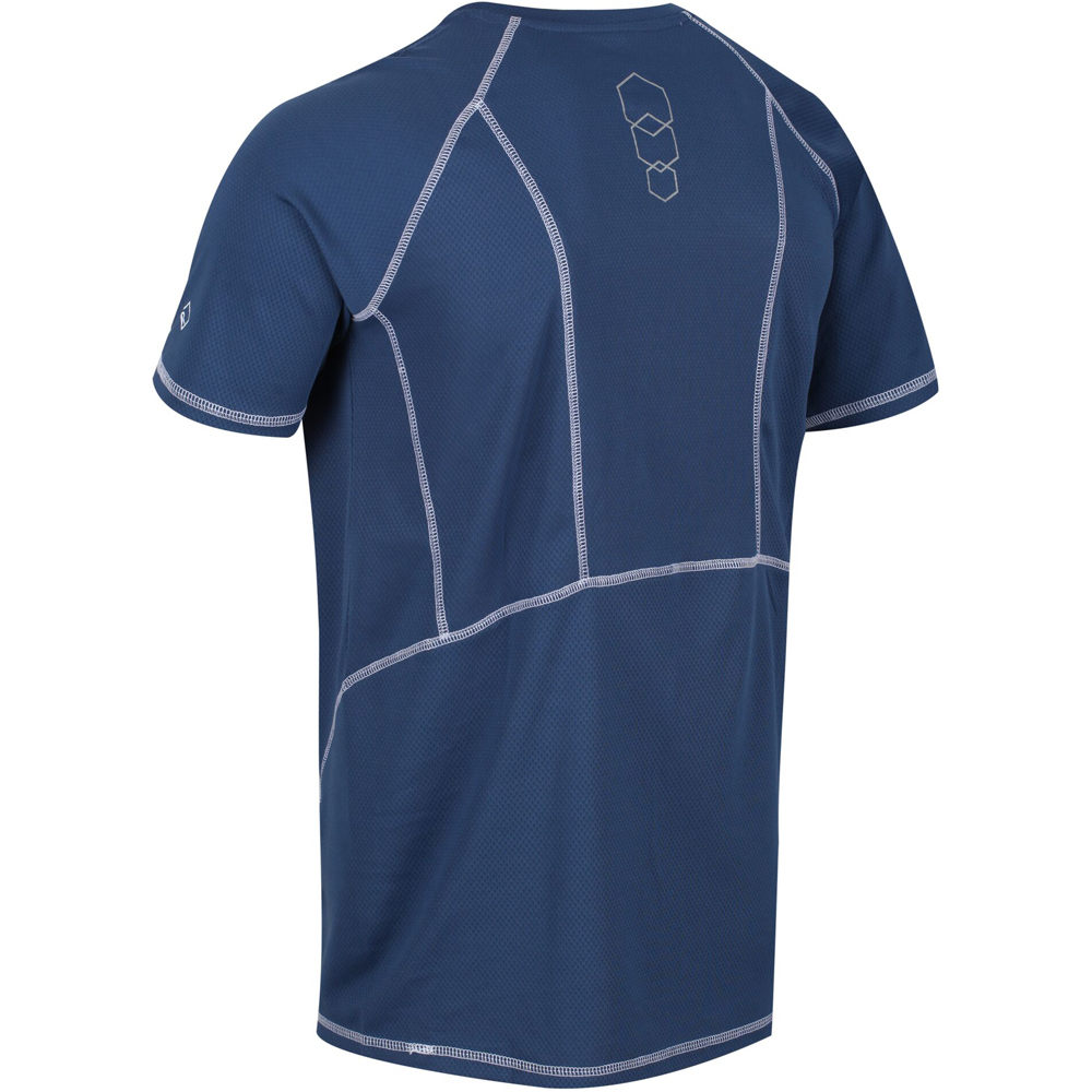 Regatta camiseta montaña manga corta hombre Regatta Virda II vista trasera Regatta camiseta montaña manga corta hombre Regatta Virda II vista trasera