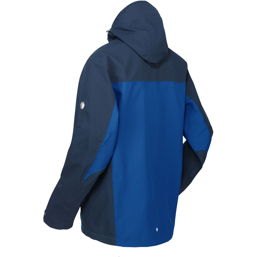 Regatta chaqueta impermeable hombre Regatta Birchdale vista trasera Regatta chaqueta impermeable hombre Regatta Birchdale vista trasera