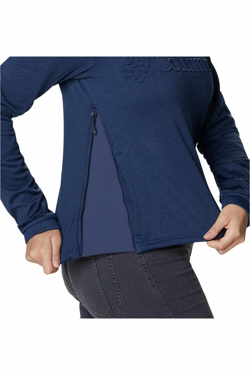 Columbia forro polar mujer Columbia Windgates Tech Fleece Pullover vista trasera Columbia forro polar mujer Columbia Windgates Tech Fleece Pullover vista trasera
