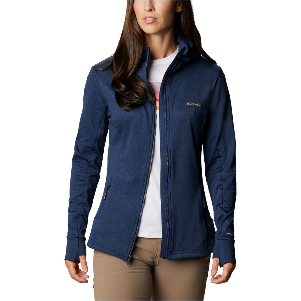 Columbia forro polar mujer Columbia Windgates Tech Fleece FZ vista detalle Columbia forro polar mujer Columbia Windgates Tech Fleece FZ vista detalle