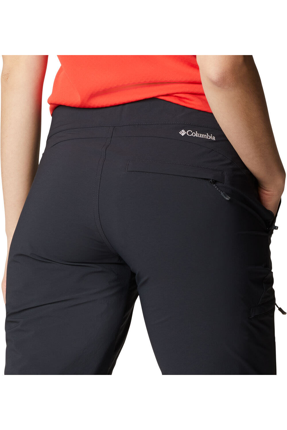 Columbia pantalón montaña mujer Muir Pass II Cropped Pant vista trasera Columbia pantalón montaña mujer Muir Pass II Cropped Pant vista trasera