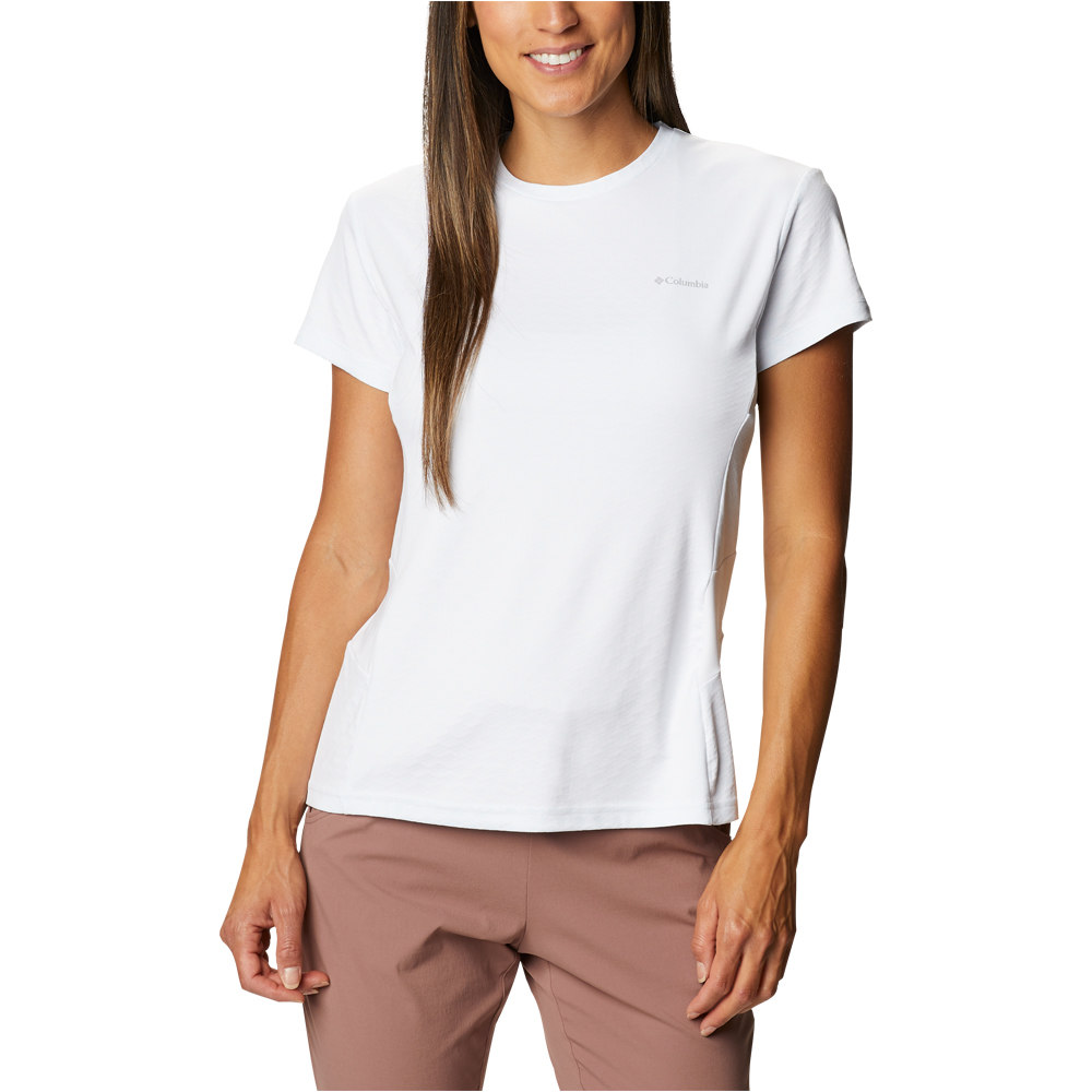 Columbia camiseta montaña manga corta mujer Columbia W Zero Ice Cirro-Cool SS Shirt vista detalle Columbia camiseta montaña manga corta mujer Columbia W Zero Ice Cirro-Cool SS Shirt vista detalle