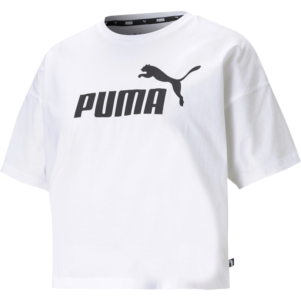 Puma camiseta manga corta mujer Puma ESS Cropped Logo Tee vista detalle Puma camiseta manga corta mujer Puma ESS Cropped Logo Tee vista detalle