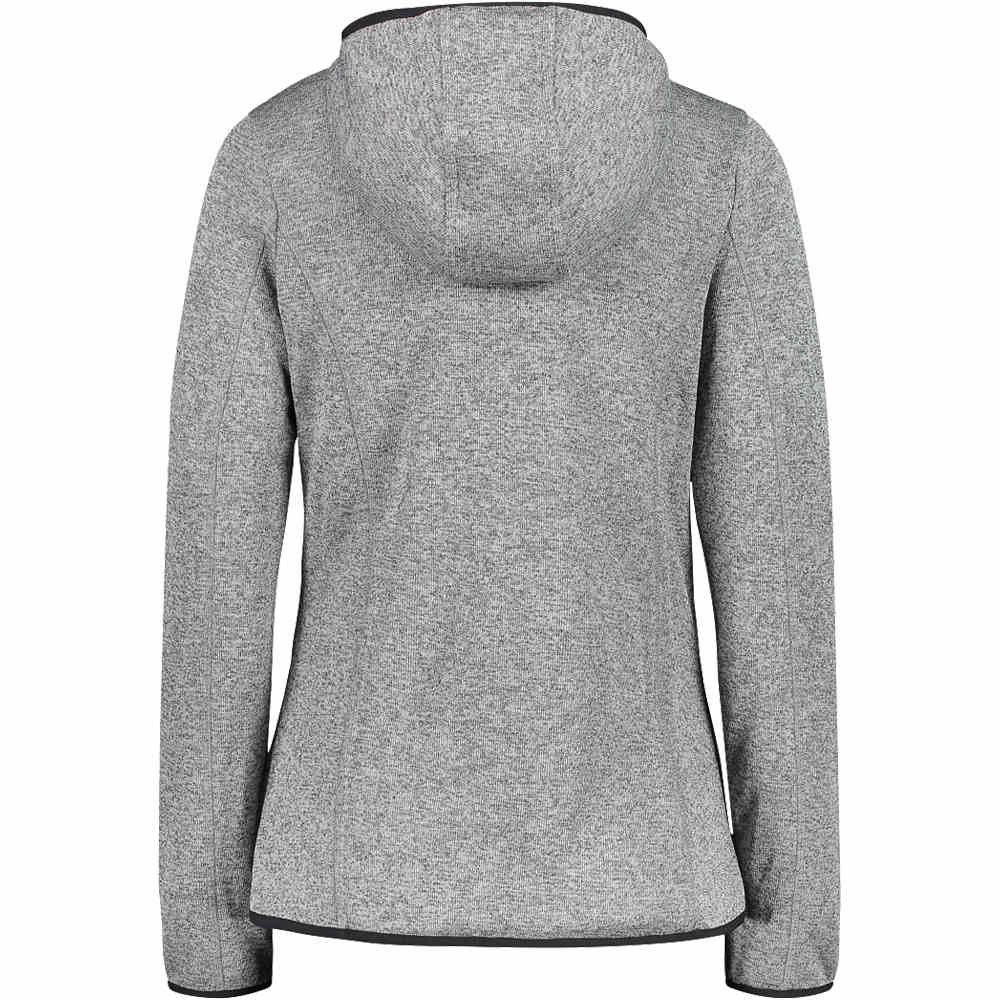 Cmp forro polar mujer Cmp WOMAN FIX HOOD JACKET GR vista trasera Cmp forro polar mujer Cmp WOMAN FIX HOOD JACKET GR vista trasera