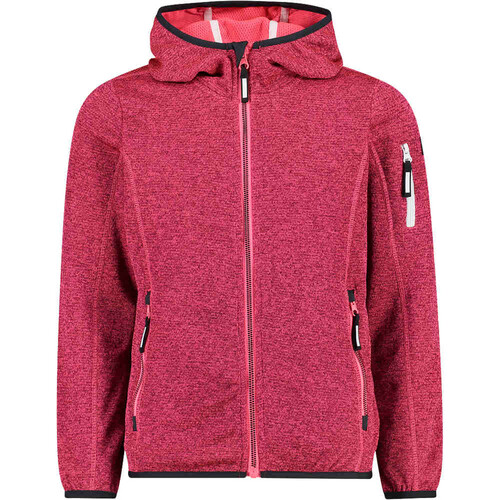 CMP KID G FIX HOOD JACKET RS rosa