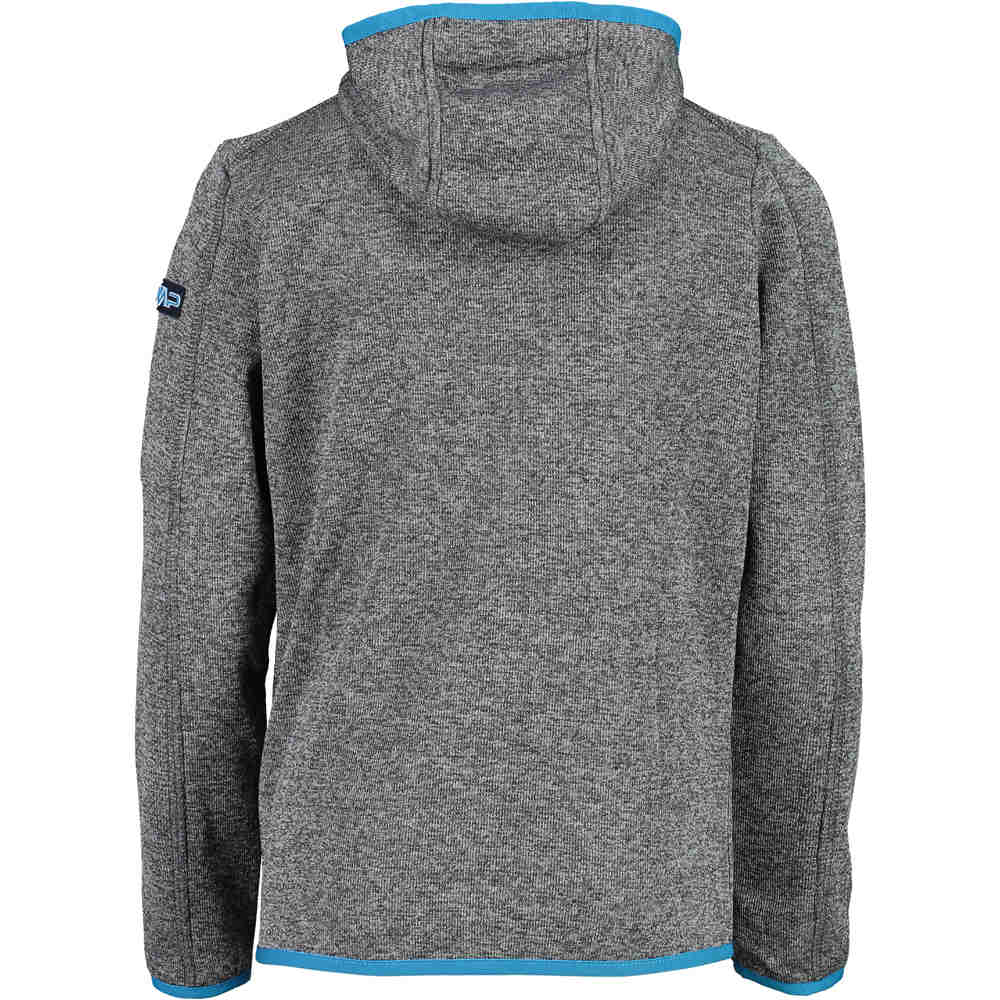 Cmp forro polar niño Cmp KID FIX HOOD JACKET vista trasera Cmp forro polar niño Cmp KID FIX HOOD JACKET vista trasera