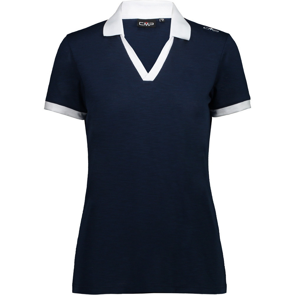 Cmp camiseta montaña manga corta mujer WOMAN POLO vista frontal Cmp camiseta montaña manga corta mujer WOMAN POLO vista frontal