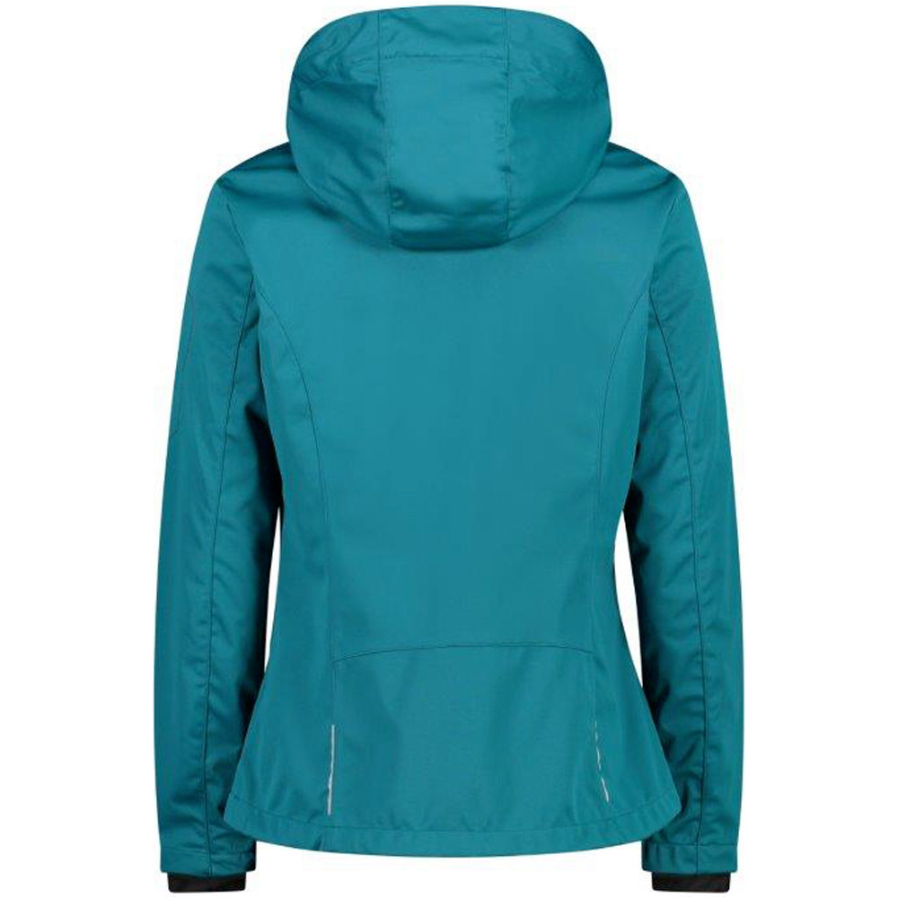 Cmp chaqueta softshell mujer Cmp WOMAN ZIP HOOD JACKET vista trasera Cmp chaqueta softshell mujer Cmp WOMAN ZIP HOOD JACKET vista trasera