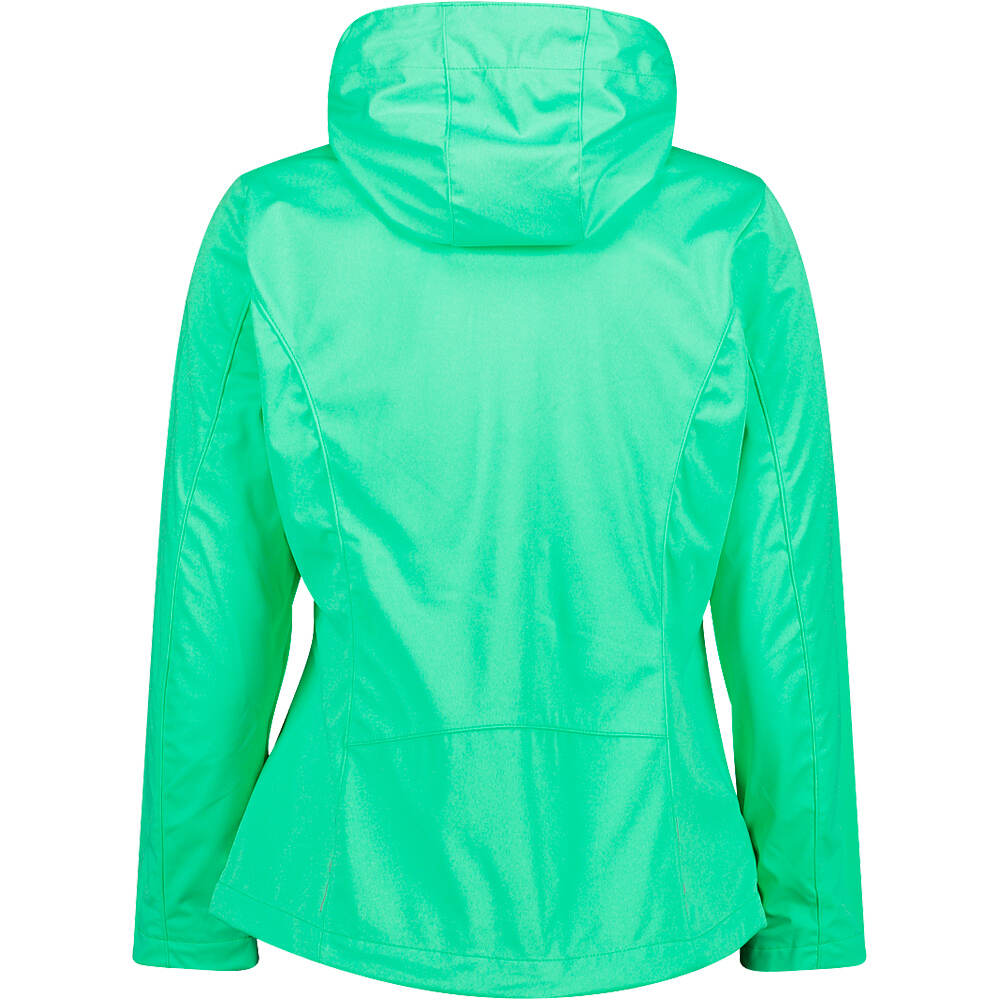 Cmp chaqueta softshell mujer Cmp WOMAN ZIP HOOD JACKET vista trasera Cmp chaqueta softshell mujer Cmp WOMAN ZIP HOOD JACKET vista trasera