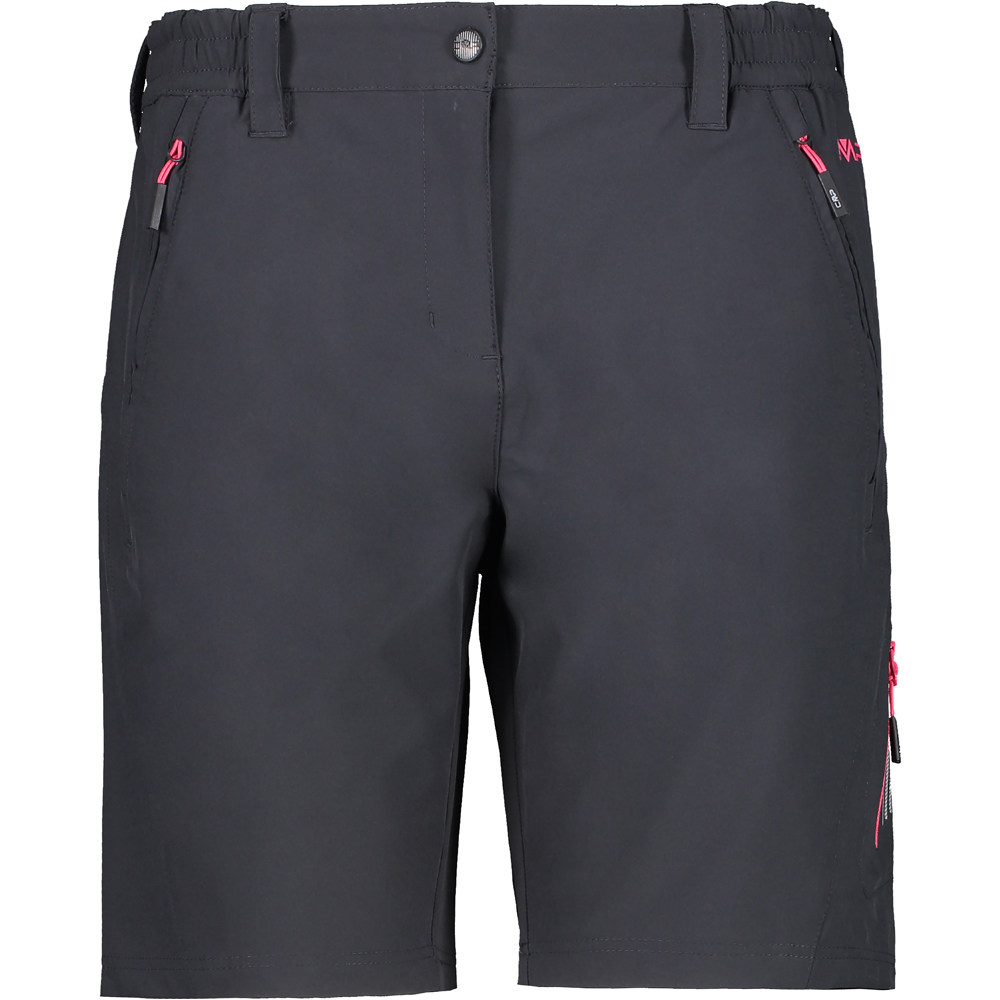 Cmp pantalón corto montaña mujer Cmp WOMAN BERMUDA GRRS vista frontal Cmp pantalón corto montaña mujer Cmp WOMAN BERMUDA GRRS vista frontal