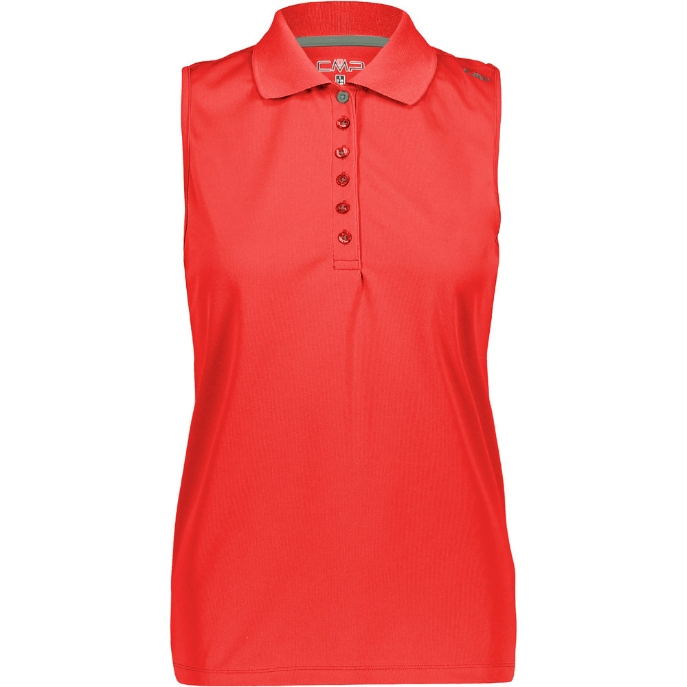 Cmp camiseta tirantes Cmp WOMAN POLO SLEEVELESS vista frontal Cmp camiseta tirantes Cmp WOMAN POLO SLEEVELESS vista frontal