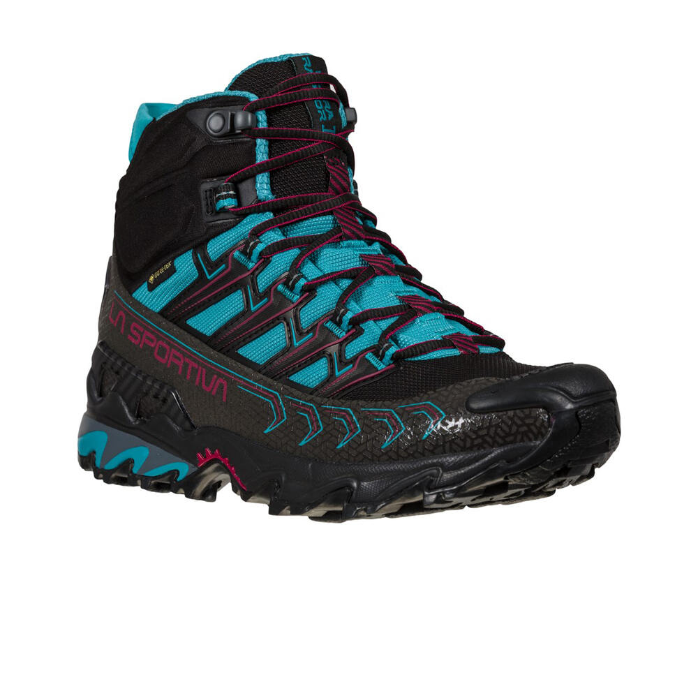 La Sportiva bota trekking mujer Ultra Raptor II Mid Woman GTX vista trasera La Sportiva bota trekking mujer Ultra Raptor II Mid Woman GTX vista trasera