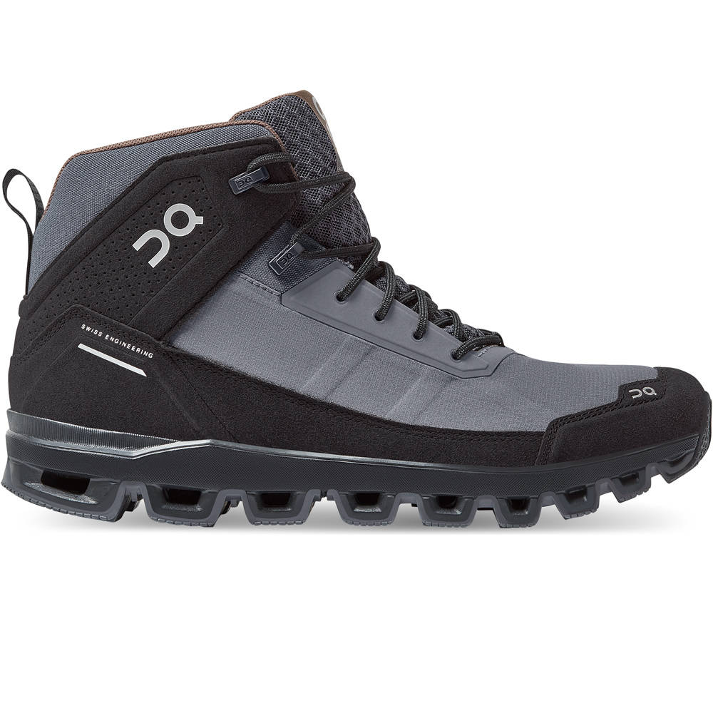 On bota trekking hombre On Cloudridge GRNE Cloudridge GRNE lateral exterior On bota trekking hombre On Cloudridge GRNE Cloudridge GRNE lateral exterior