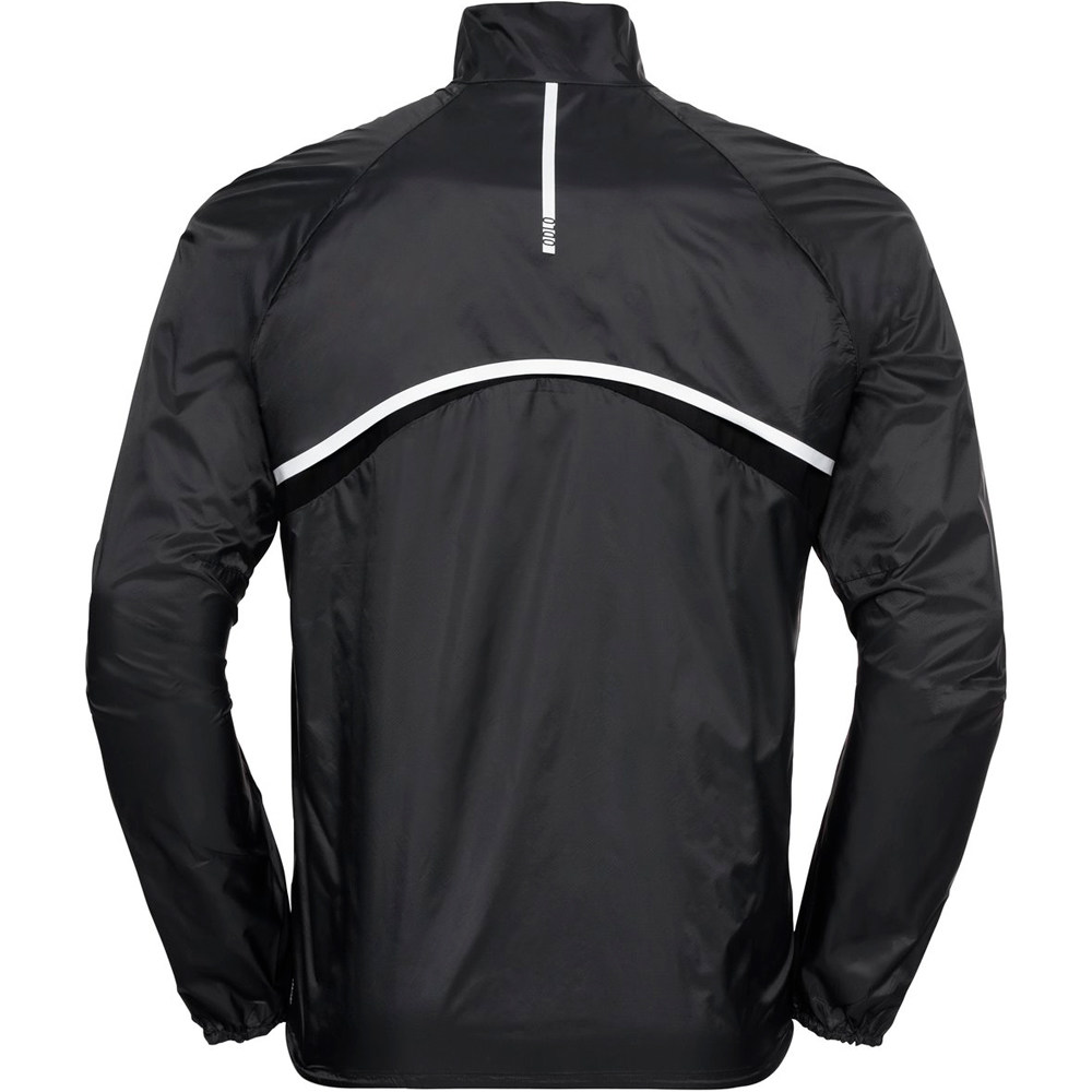 Odlo CHAQUETA RUNNING HOMBRE Odlo Blouson ZEROWEIGHT vista trasera Odlo CHAQUETA RUNNING HOMBRE Odlo Blouson ZEROWEIGHT vista trasera