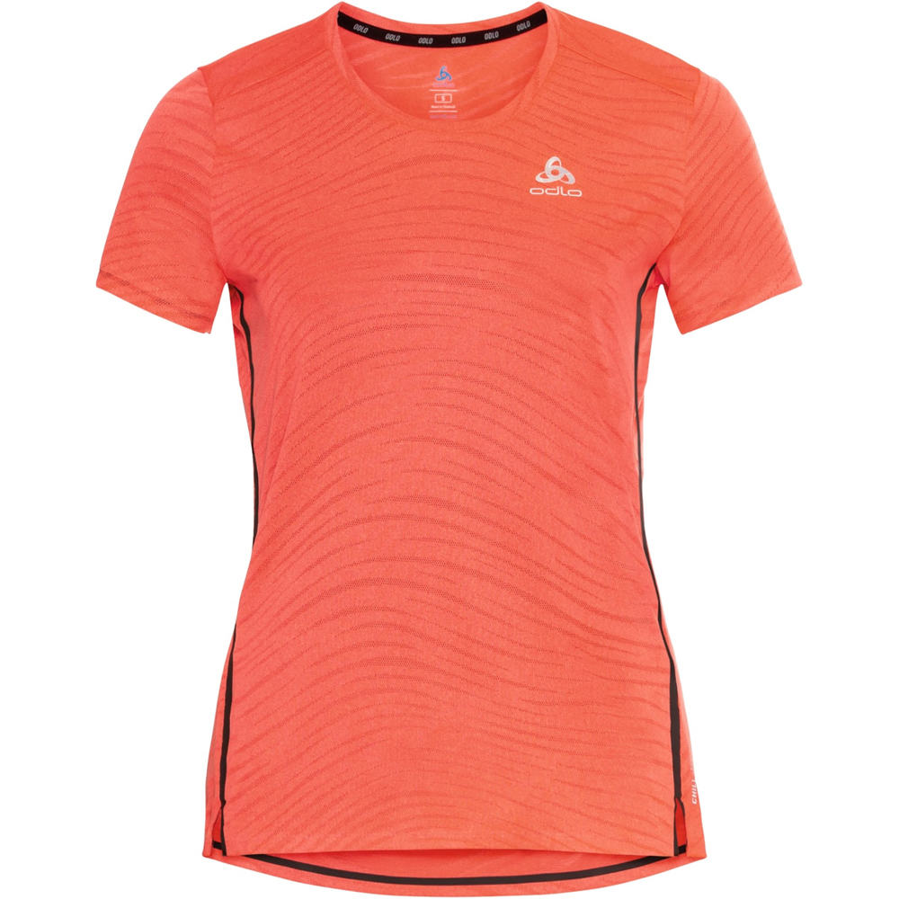 Odlo camiseta entrenamiento manga corta mujer Odlo T-shirt MC ZEROWEIGHT ENGINEE vista frontal Odlo camiseta entrenamiento manga corta mujer Odlo T-shirt MC ZEROWEIGHT ENGINEE vista frontal