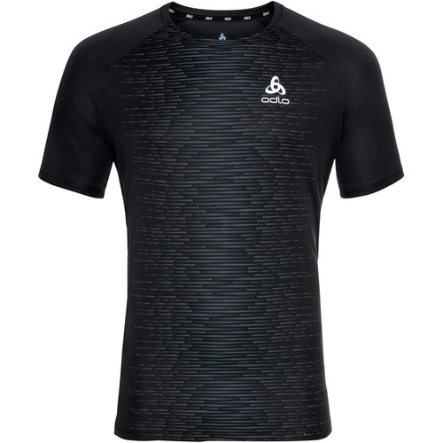 ODLO T-SHIRT MC ESSENTIAL PRINT negro