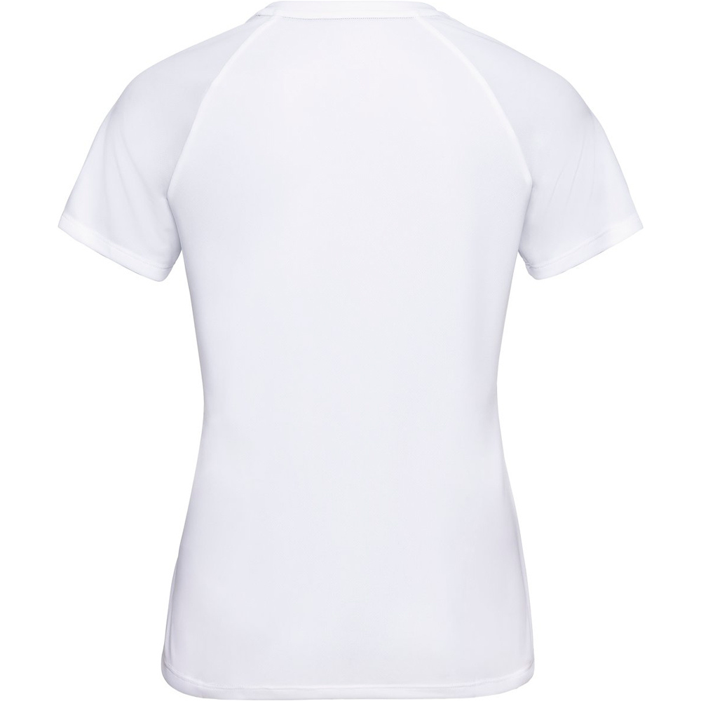 Odlo camiseta entrenamiento manga corta mujer Odlo T-shirt MC ESSENTIAL BL vista trasera Odlo camiseta entrenamiento manga corta mujer Odlo T-shirt MC ESSENTIAL BL vista trasera