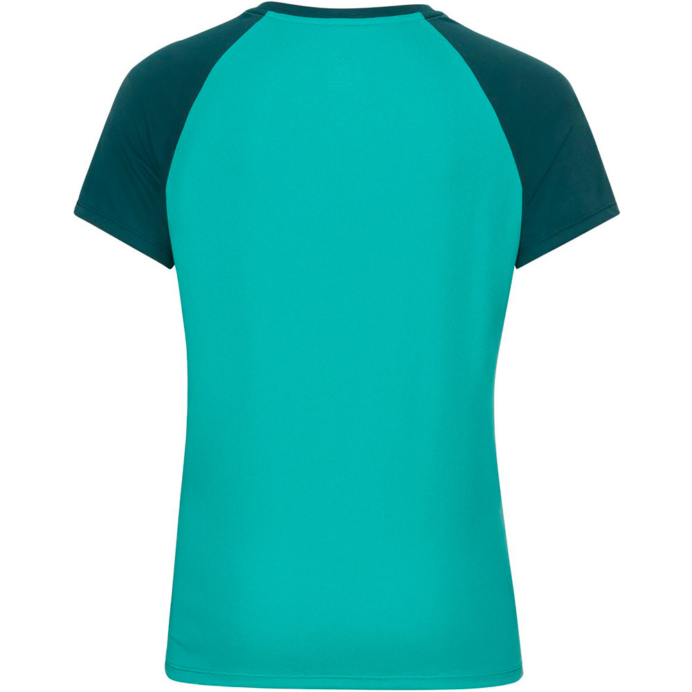 Odlo camiseta entrenamiento manga corta mujer Odlo T-shirt MC ESSENTIAL VE vista trasera Odlo camiseta entrenamiento manga corta mujer Odlo T-shirt MC ESSENTIAL VE vista trasera