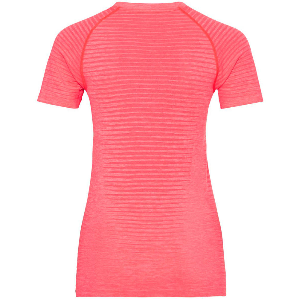 Odlo camiseta entrenamiento manga corta mujer Odlo T-shirt MC ESSENTIAL SEAMLESS RS vista trasera Odlo camiseta entrenamiento manga corta mujer Odlo T-shirt MC ESSENTIAL SEAMLESS RS vista trasera