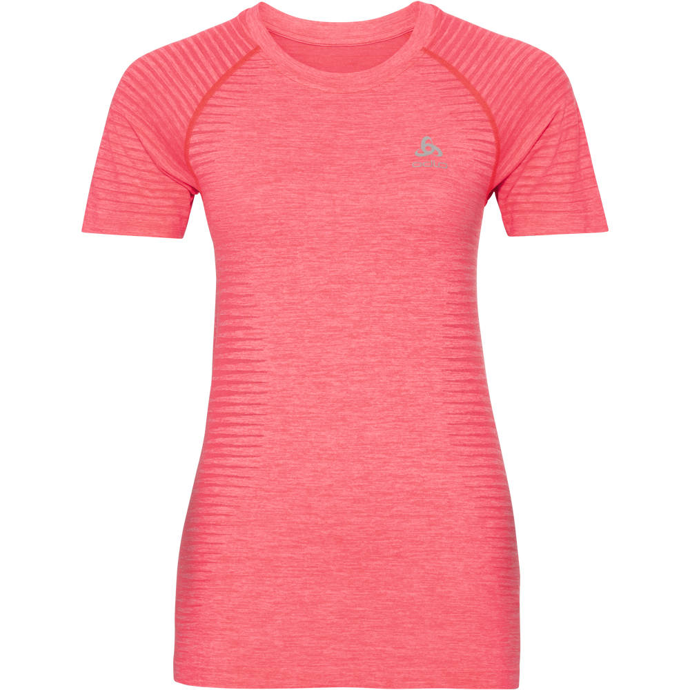 Odlo camiseta entrenamiento manga corta mujer Odlo T-shirt MC ESSENTIAL SEAMLESS RS vista detalle Odlo camiseta entrenamiento manga corta mujer Odlo T-shirt MC ESSENTIAL SEAMLESS RS vista detalle