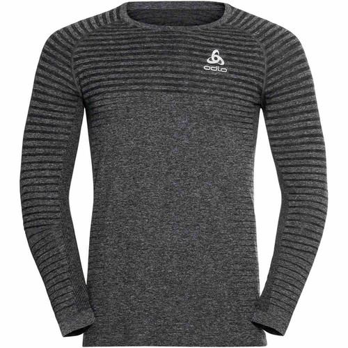 ODLO T-SHIRT CREW NECK L/S ESSENTIAL SEAMLESS gris