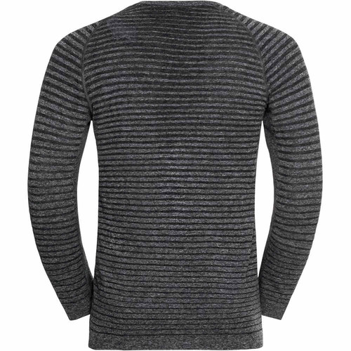 ODLO T-SHIRT CREW NECK L/S ESSENTIAL SEAMLESS gris