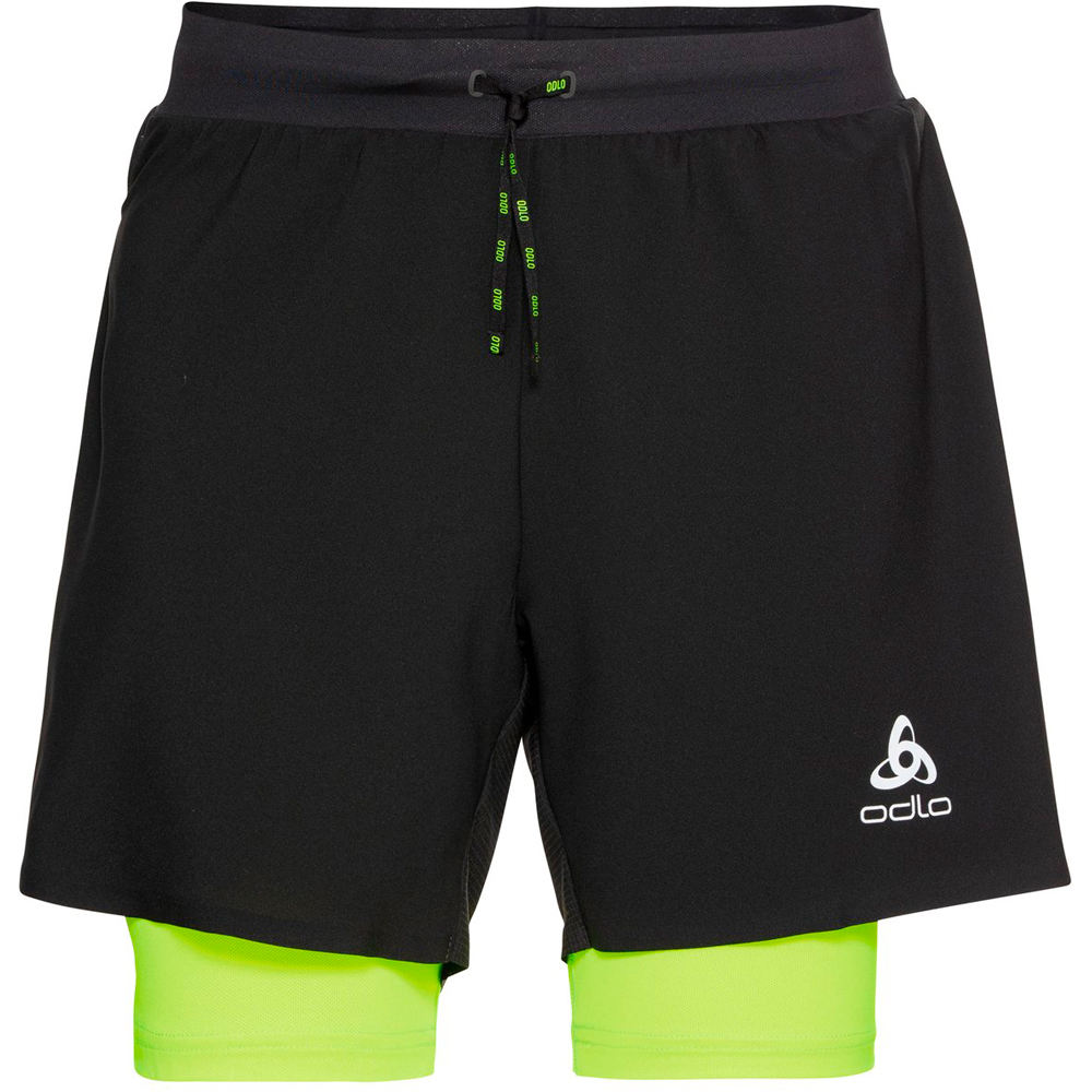 Odlo pantaloneta técnica hombre Odlo Short 2 en 1 AXALP NEVE vista frontal Odlo pantaloneta técnica hombre Odlo Short 2 en 1 AXALP NEVE vista frontal