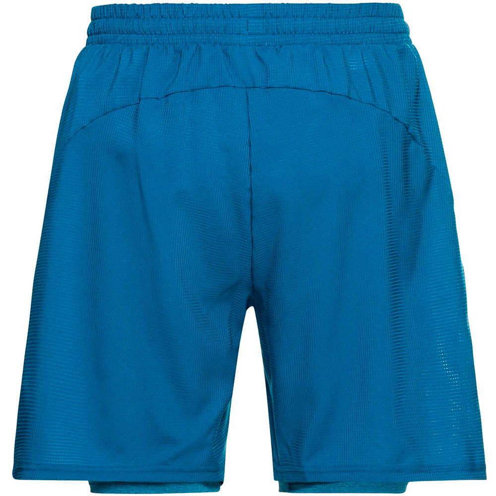 Odlo pantaloneta técnica hombre Odlo Short 2 en 1 RUN EASY vista trasera Odlo pantaloneta técnica hombre Odlo Short 2 en 1 RUN EASY vista trasera