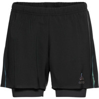 Odlo pantaloneta técnica hombre Odlo Short 2 en 1 ZEROWEIGHT vista frontal Odlo pantaloneta técnica hombre Odlo Short 2 en 1 ZEROWEIGHT vista frontal