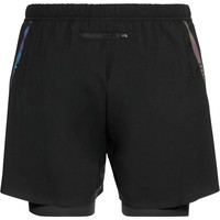 Odlo pantaloneta técnica hombre Odlo Short 2 en 1 ZEROWEIGHT vista trasera Odlo pantaloneta técnica hombre Odlo Short 2 en 1 ZEROWEIGHT vista trasera