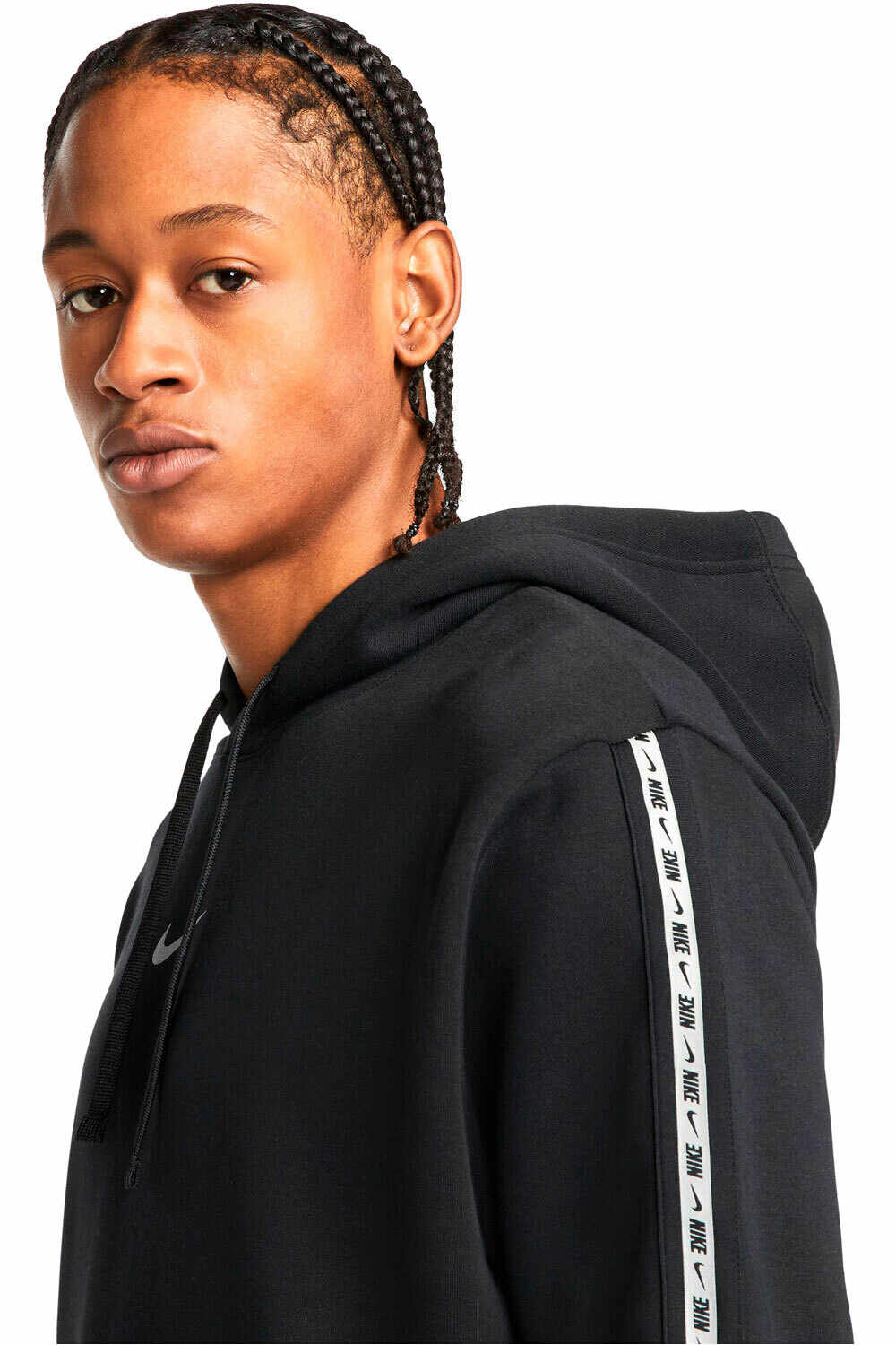 Nike sudadera hombre Nike M NSW REPEAT FLC PO HOODIE SLV vista frontal Nike sudadera hombre Nike M NSW REPEAT FLC PO HOODIE SLV vista frontal