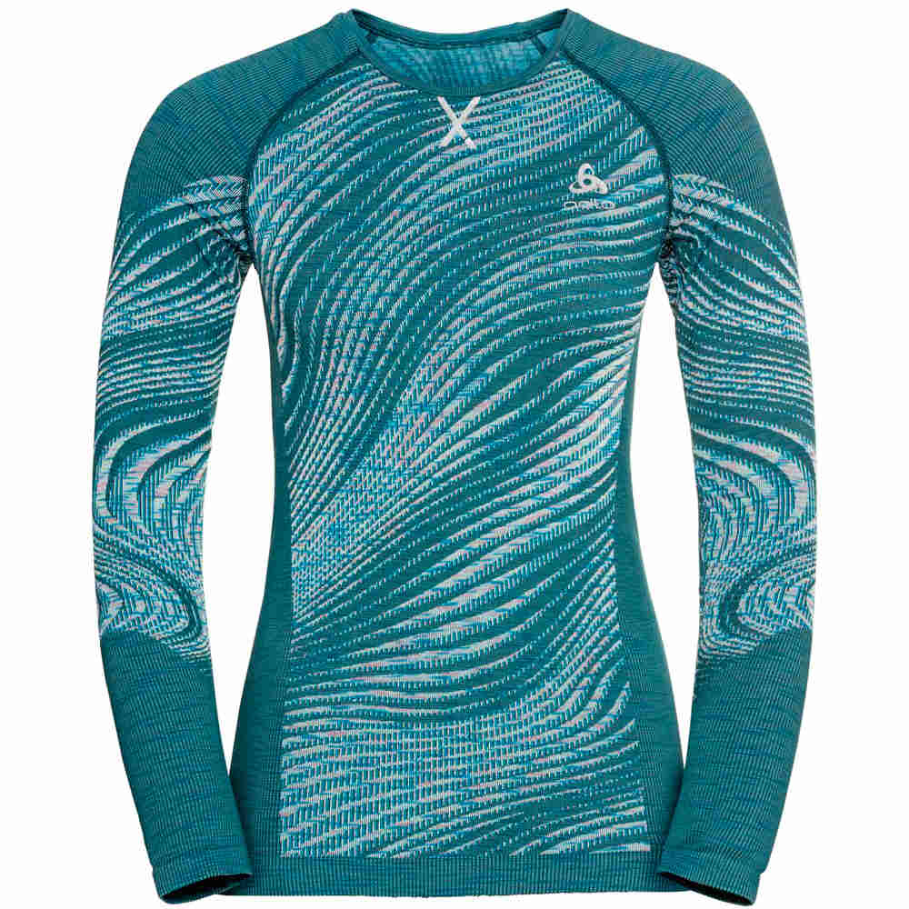 Odlo camiseta térmica manga larga mujer Odlo BL TOP Crew neck l/s BLACKCOMB E vista detalle Odlo camiseta térmica manga larga mujer Odlo BL TOP Crew neck l/s BLACKCOMB E vista detalle
