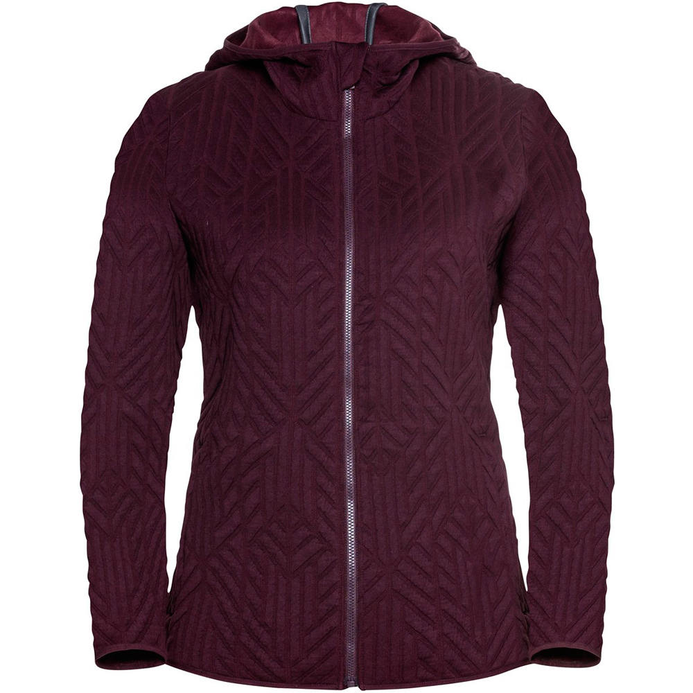 Odlo forro polar mujer Hoody midlayer full zip CORVIGLIA KINSHI vista detalle Odlo forro polar mujer Hoody midlayer full zip CORVIGLIA KINSHI vista detalle