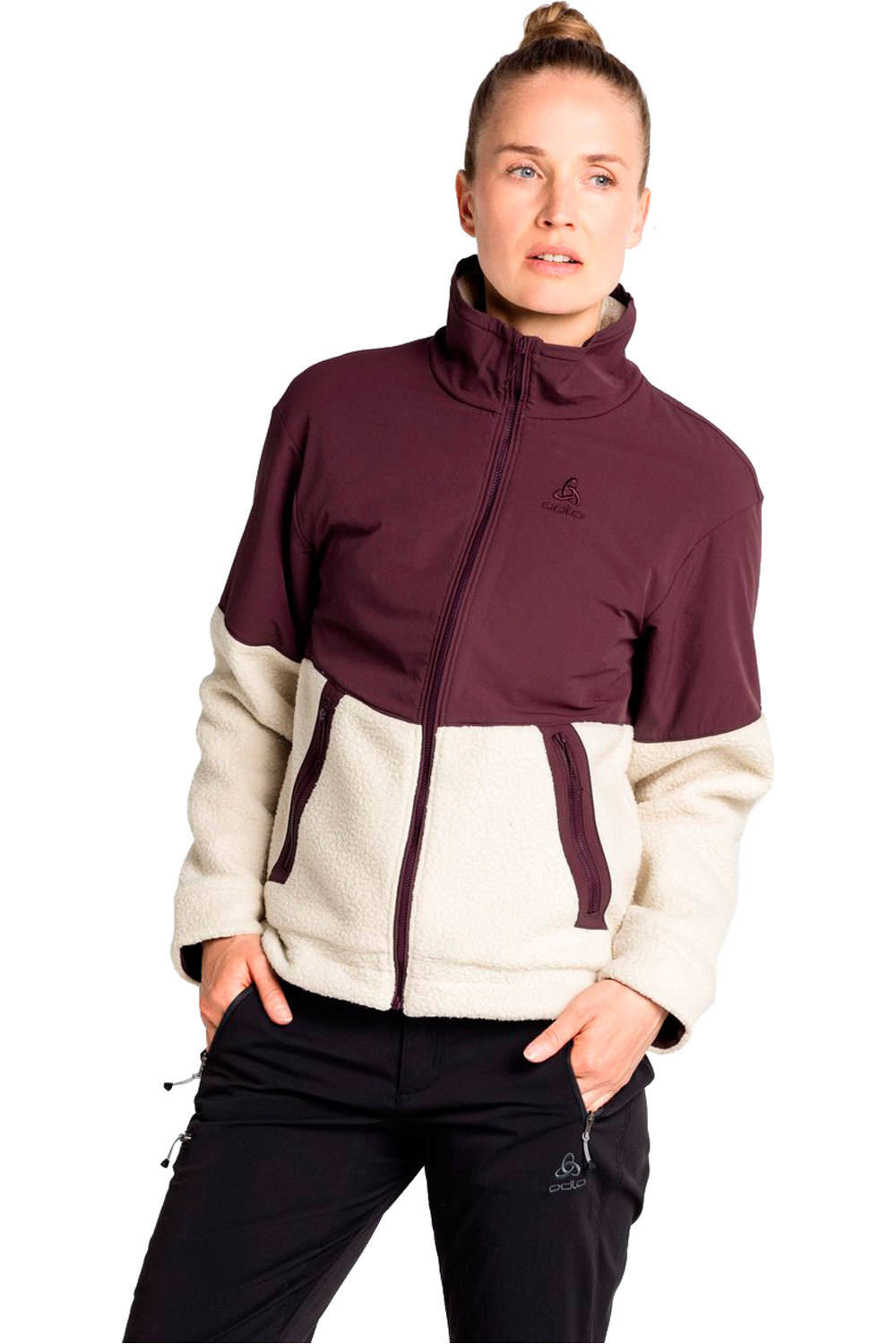 Odlo forro polar mujer Odlo Midlayer full zip HALDEN COSY vista frontal Odlo forro polar mujer Odlo Midlayer full zip HALDEN COSY vista frontal
