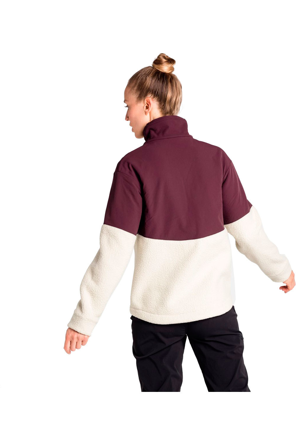 Odlo forro polar mujer Odlo Midlayer full zip HALDEN COSY vista trasera Odlo forro polar mujer Odlo Midlayer full zip HALDEN COSY vista trasera