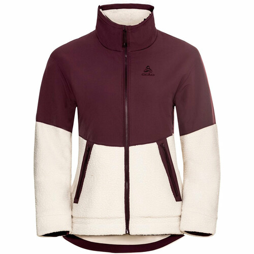 ODLO MIDLAYER FULL ZIP HALDEN COSY morado