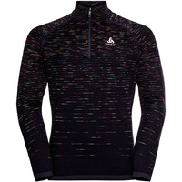 Odlo forro polar hombre Midlayer 1/2 zip BLACKCOMB vista trasera Odlo forro polar hombre Midlayer 1/2 zip BLACKCOMB vista trasera