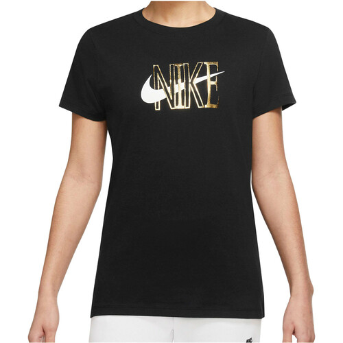 NIKE W NSW TEE SHINE negro