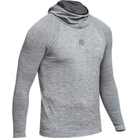 HG-FLOW LONG SLEEVED JASPE T-SHIRT WITH HOOD HG-FLOW LONG SLEEVED JASPE T-SHIRT WITH HOOD