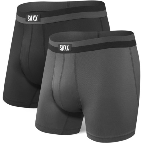 SAXX SPORT MES BOXER BRIEF FLY 2PK negro