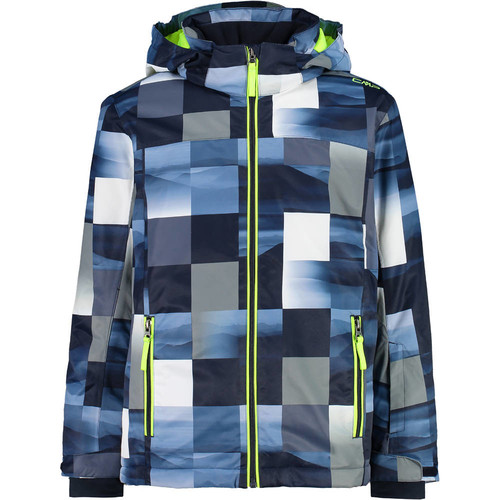 CMP KID JACKET SNAPS HOOD azul