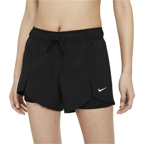 NIKE W NK DF FLX ESS 2-IN-1 SHRT negro