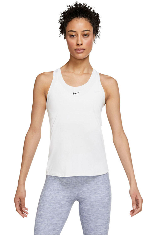 NIKE W NK ONE DF SLIM TANK blanco
