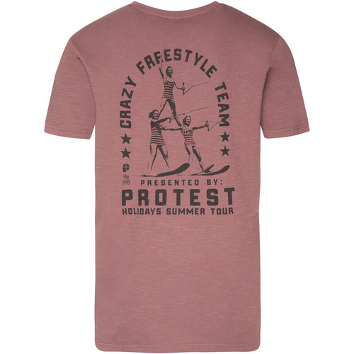 PROTEST BASS T-SHIRT morado