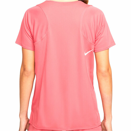 NIKE W NK DF RACE TOP SS rosa