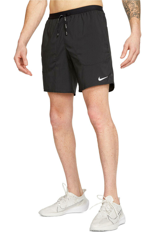 NIKE M NK FLEX STRIDE SHORT 7IN BF negro
