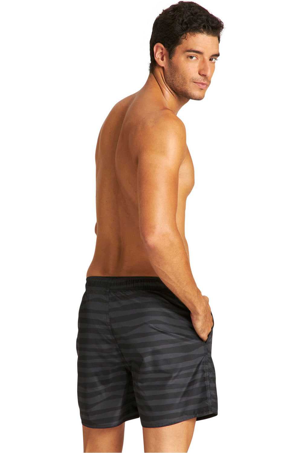 Arena bañador playa hombre Arena FUNDAMENTALS ALLOVER vista trasera Arena bañador playa hombre Arena FUNDAMENTALS ALLOVER vista trasera