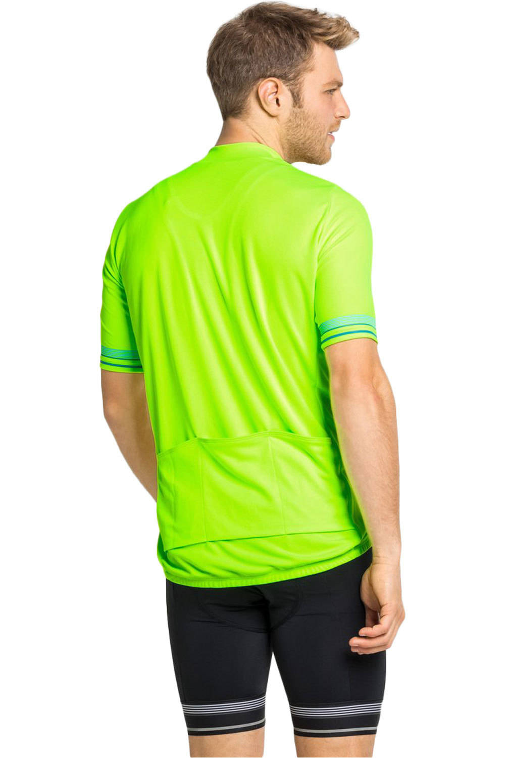 Odlo maillot manga corta hombre Odlo Maillot MC 1/2 zip ESSENTIAL vista trasera Odlo maillot manga corta hombre Odlo Maillot MC 1/2 zip ESSENTIAL vista trasera