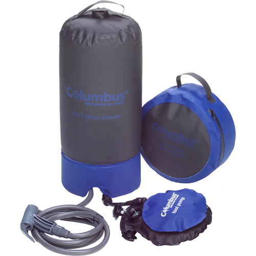 COLUMBUS OUTDOOR DUCHA 10LT  CON BOMBA DE PIE