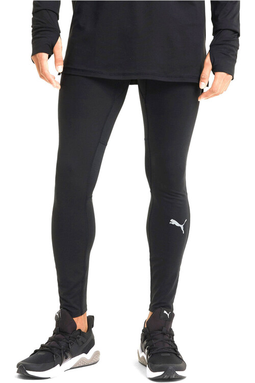 PUMA RUN FAVORITE LONG TIGHT M negro